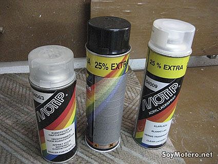 Pintura en espray - Reparando fibras