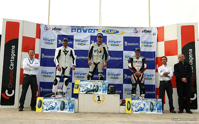 Foto de Michelin Power Cup 2009 - Podio Cartagena 600cc: Carrillo, Rico y Salom