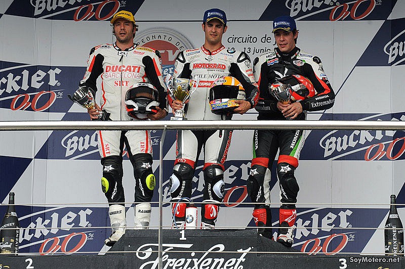 podio Stock Extreme CEV Jerez, junio 2010