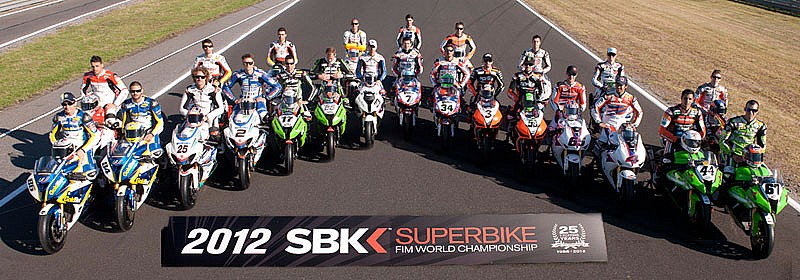 Pilotos del Mundial de Superbikes 2012