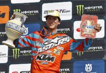 Jorge Prado, en el podio de Talavera de la Reina.