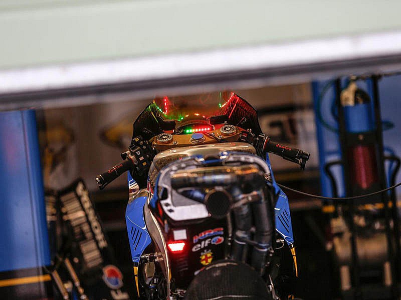 La Honda de Scott Redding en los test de neumáticos tras el GP de Brno 2015