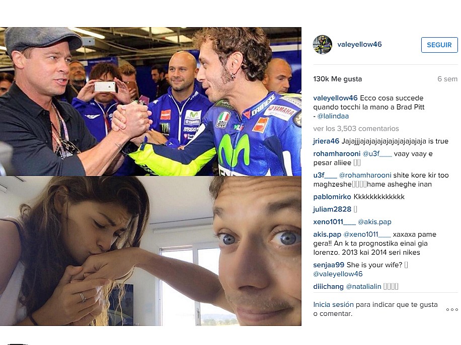 Instagram de Valentino Rossi