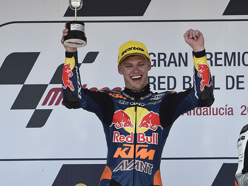 Binder logró su primer triunfo en Moto3 en Jerez