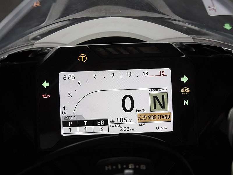 Instrumentación TFT en la Honda CBR1000RR 2017