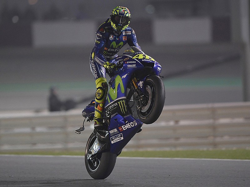 En carrera, Rossi dio la vuelta y subió al podio en Qatar