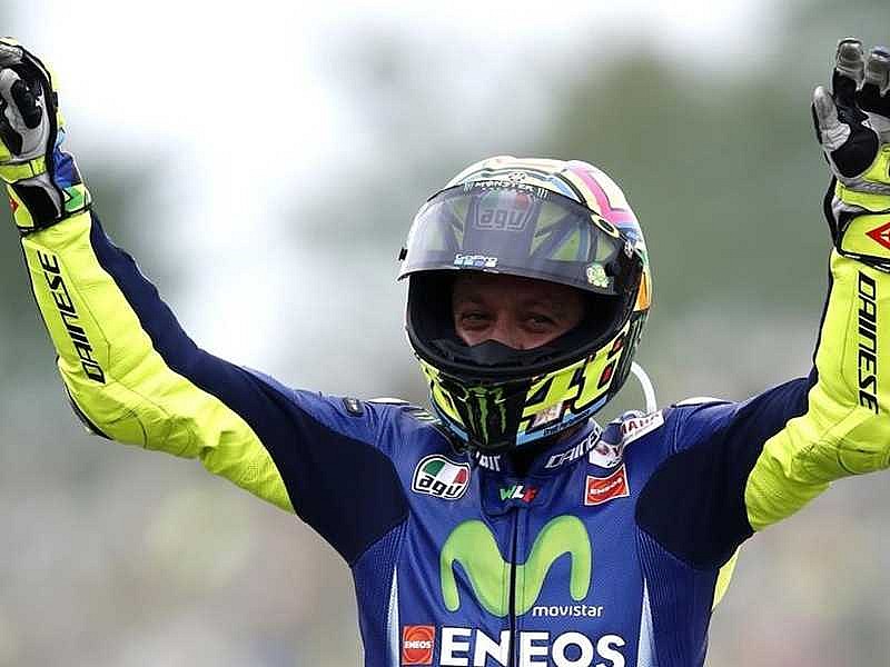 Rossi estaba pletórico tras la victoria
