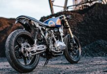 Kawasaki W650 por Schlachtwerk - trasera