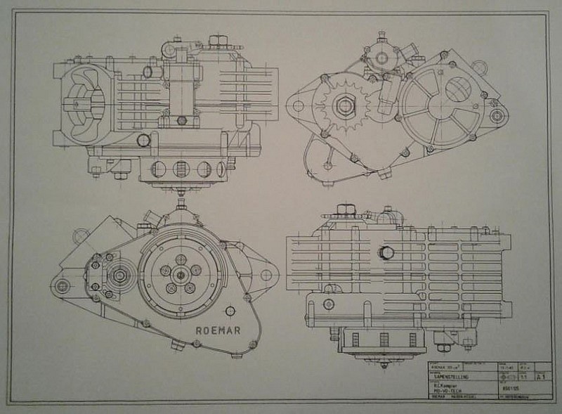 Plano del motor de la Roemar