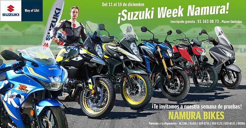 Semana de pruebas y ofertas Suzuki en Namura Bikes