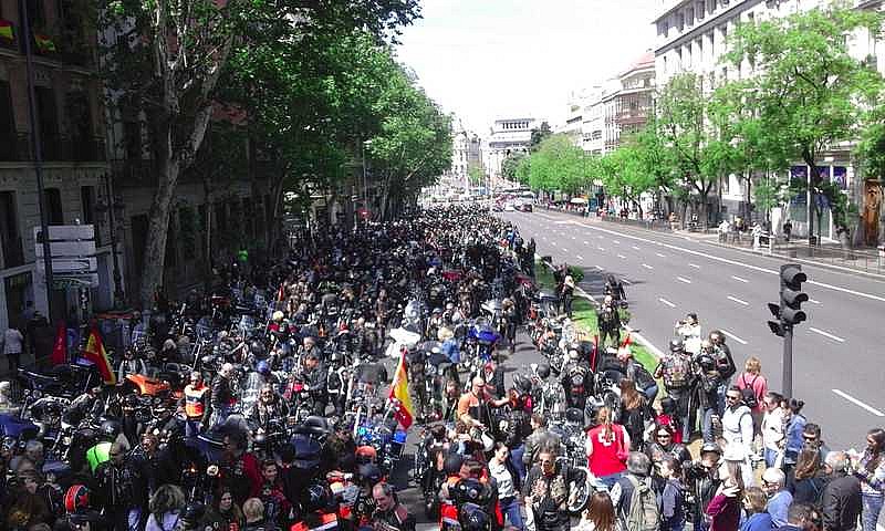 Concentración Harley Davidson en Madrid