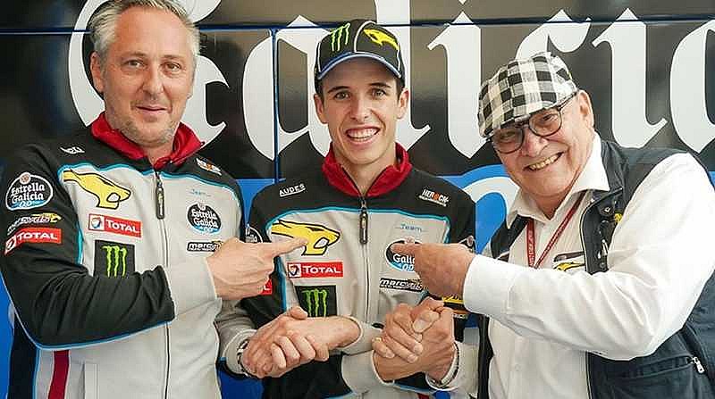 Bartholemy y Van der Straten con Alex Márquez