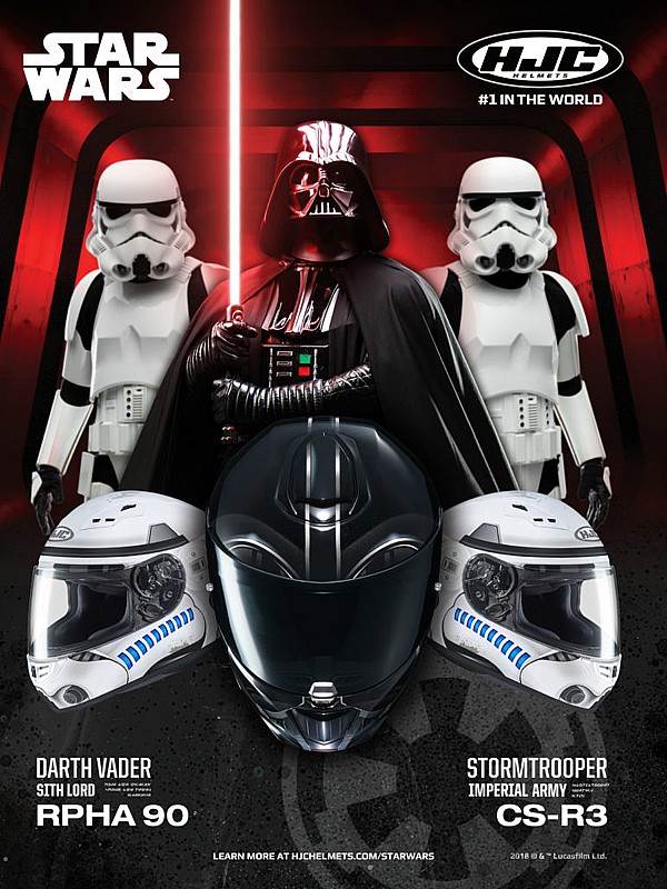 HJC amplia la familia de Star Wars con el lanzamiento de dos nuevos cascos