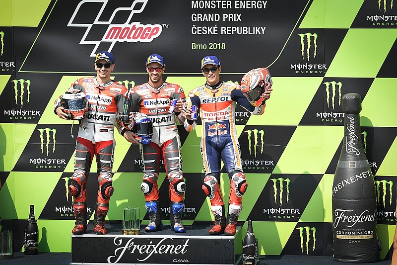 GP República Checa: podio MotoGP