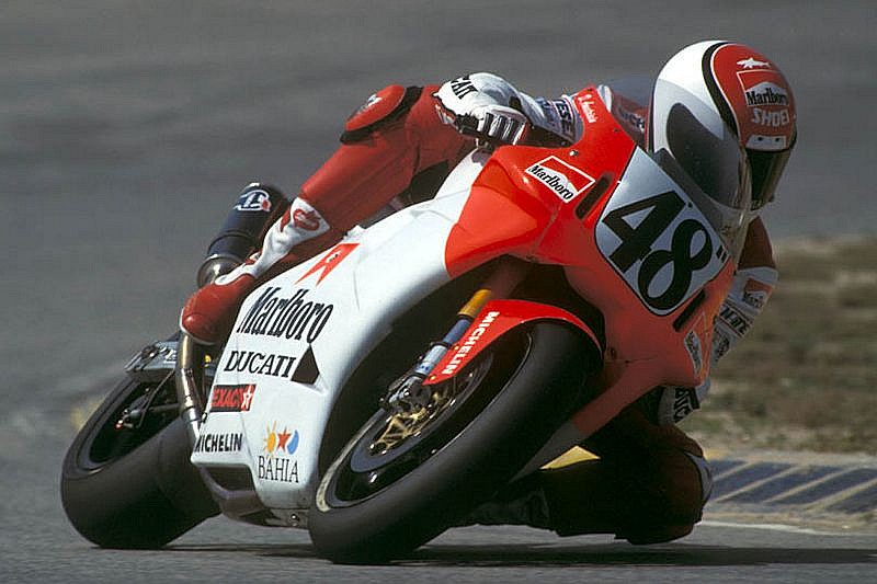 Dani Amatriain, Ducati SBK, Albacete, 1992