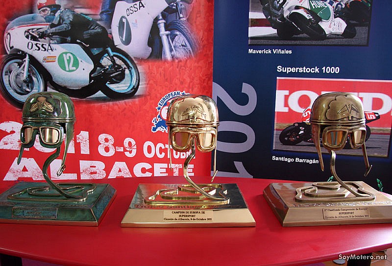Campeonato Europe de Velocidad 2011 Trofeo Santiago Herrero, detalle trofeos