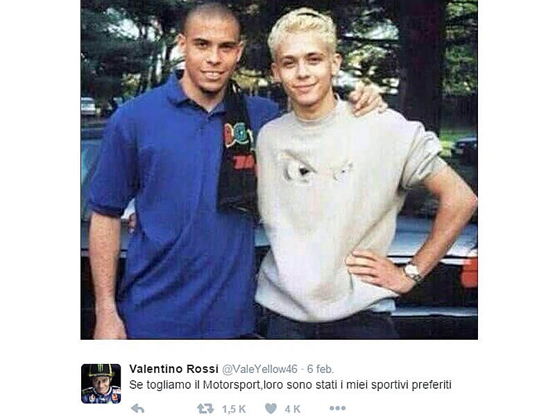 Valentino Rossi y Ronaldo