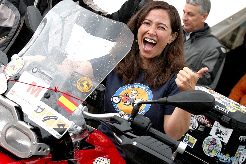 Alicia Sornosa estuvo presente en el Encuentro BMW Riders 2013 de Formigal