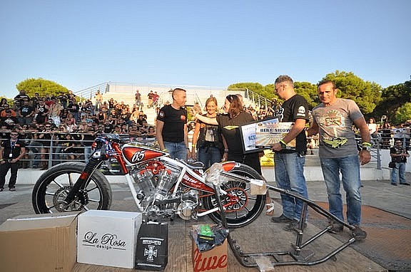 ‘65’ moto ganadora del conscurso de modificaciones, Big Twin Castellón 2011