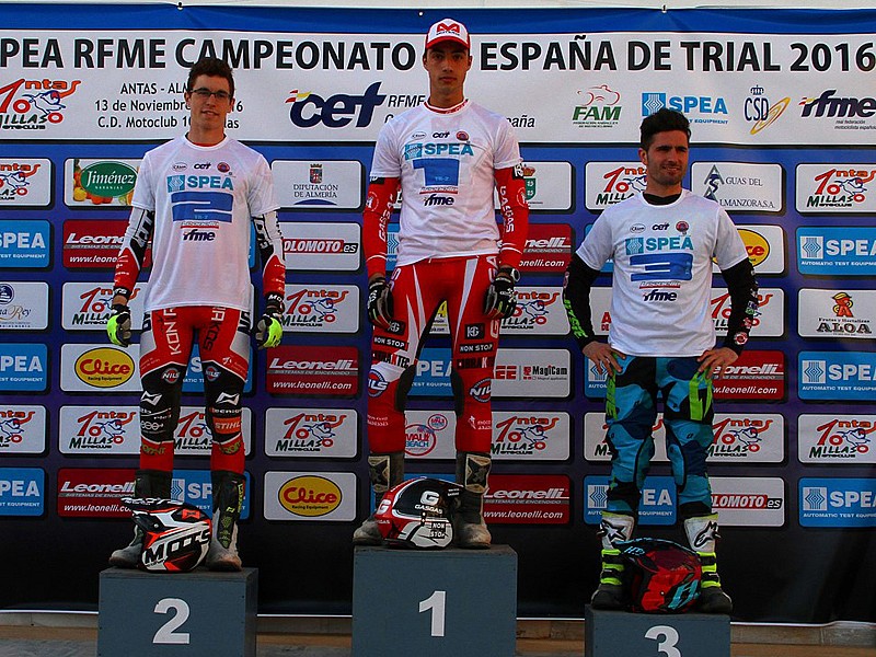 Nacional Trial Antas 2016: Podio final TR2