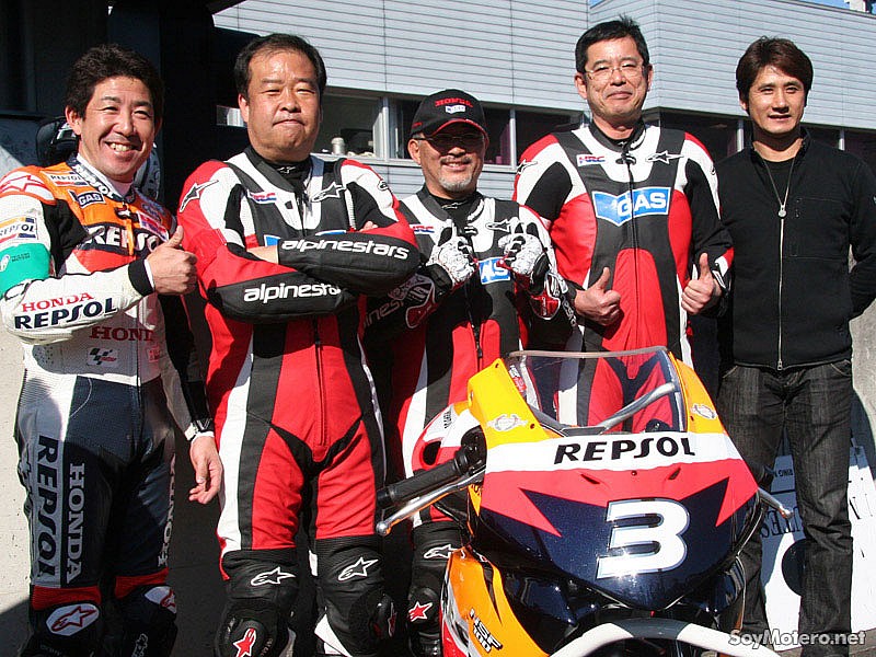 Tady Okada, Shuhei Nakamoto y Shinichi Ito - Motegi 2009