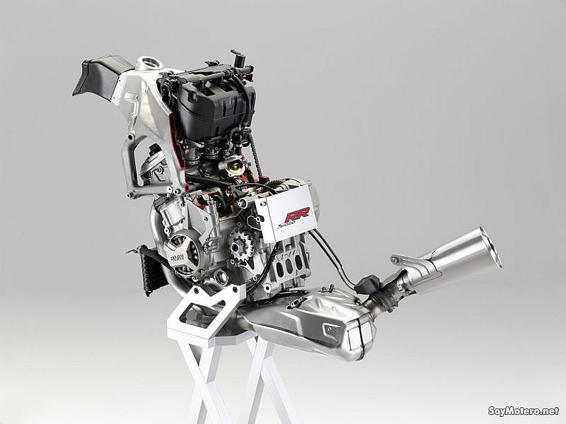 BMW S 1000 RR - Corte de chasis y disposición del Airbox