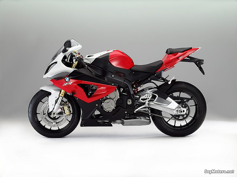 Nueva BMW S 1000 RR 2012: color rojo racing/blanco alpino