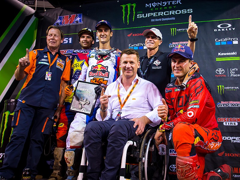 Dungey, De Coster, Beirer, Anderson, Baker y Musquin.