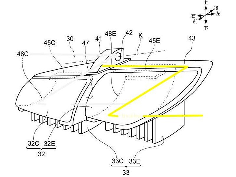 Detalle óptica futura Honda V4