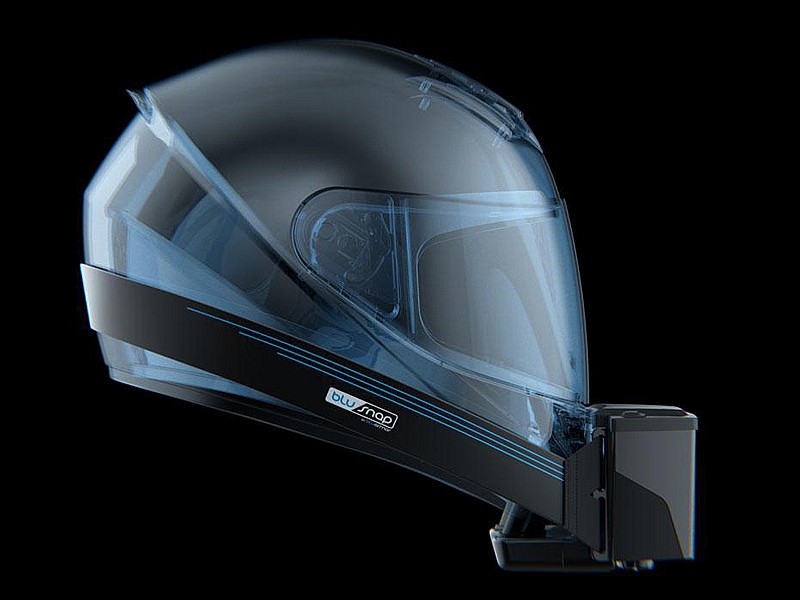 Matemáticas poco recuerdos BluSnap, el aire acondicionado para el casco de la moto