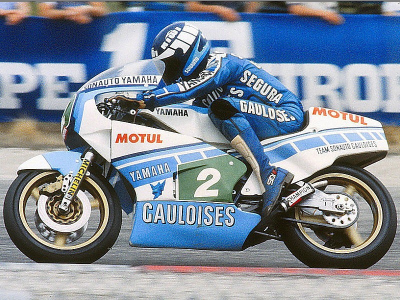 Christian Sarron, campeón del mundo de 250 1984.