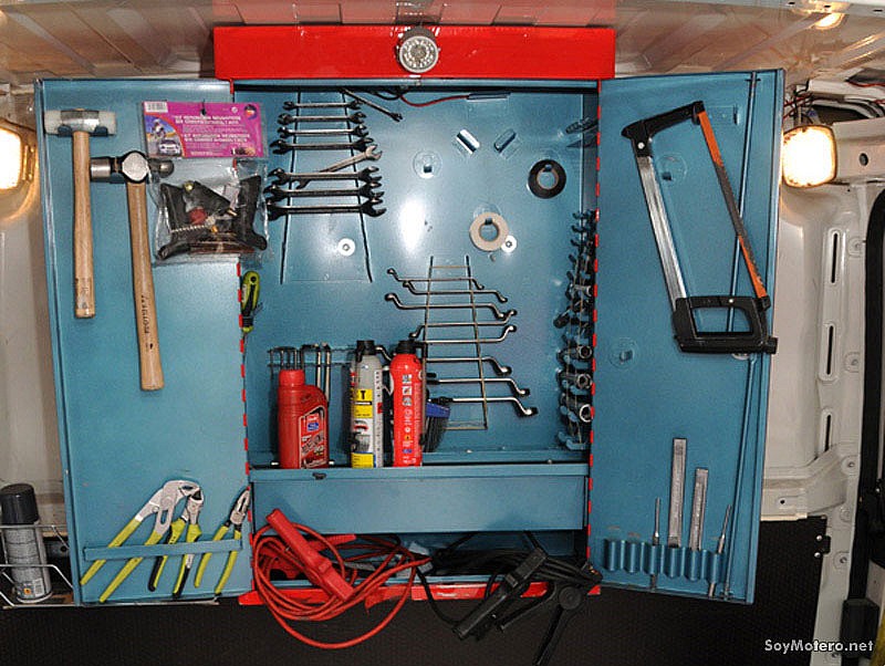 armario de herramientas del vehículo-taller de Mapfre