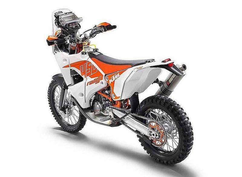 La moto réplica de la que han empleado Coma y Viladoms: KTM 450 Rally Réplica 2014