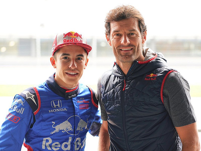 Macr Márquez y Mark Webber en el Red Bull Ring