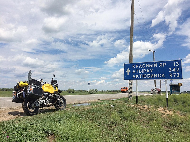 La Gorda durante se viaje atravesando Rusia