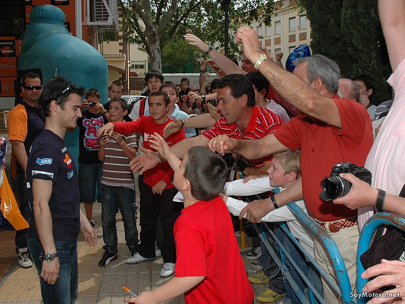 Dani Pedrosa en Puertollano - encuentro con la afición
