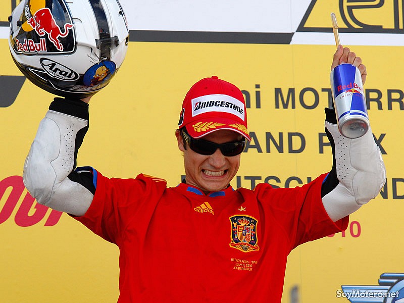 Pedrosa con La Roja - Sachsenring 2010