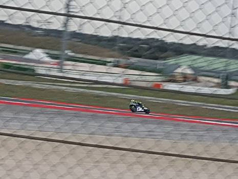 Valentino Rossi rodando en Misano
