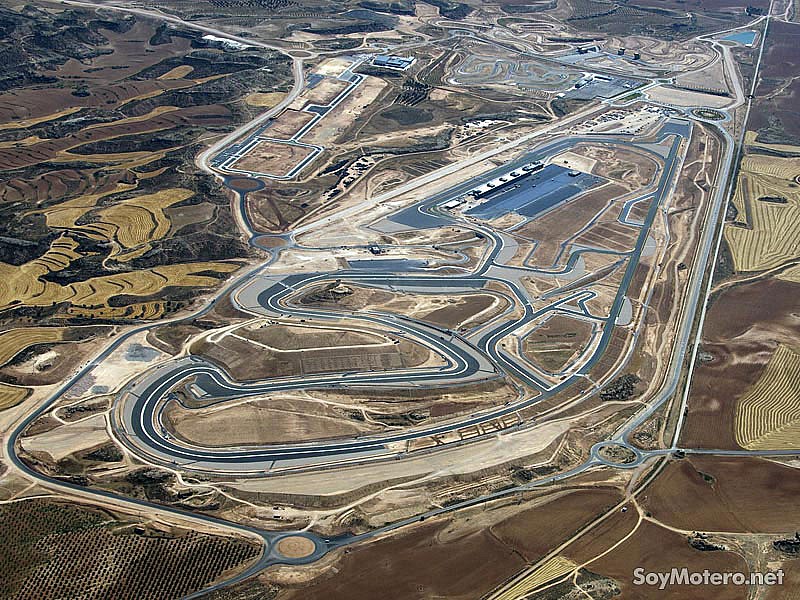 Circuito de Velocidad Motorland Aragón - vista aérea julio 2009