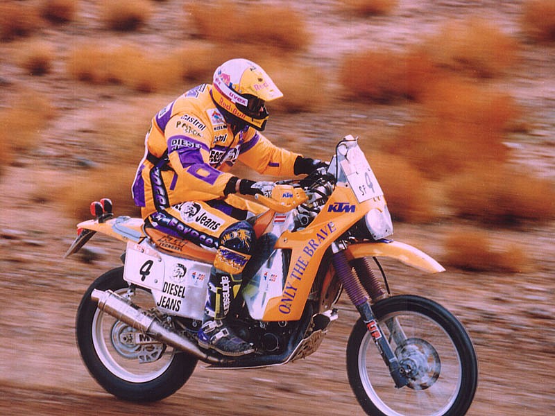 KTM empezó a coger fuerza en el Dakar a mediados de los '90