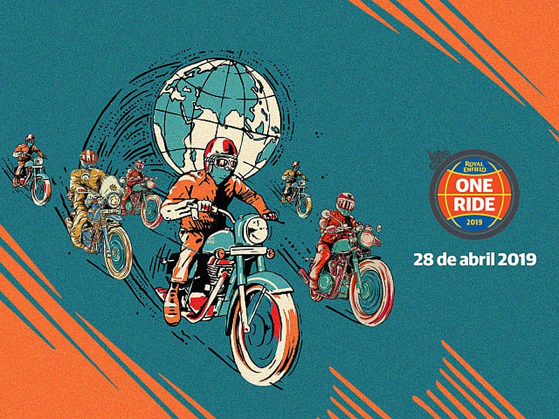 Cartel oficial Royal Enfield One Ride 2019