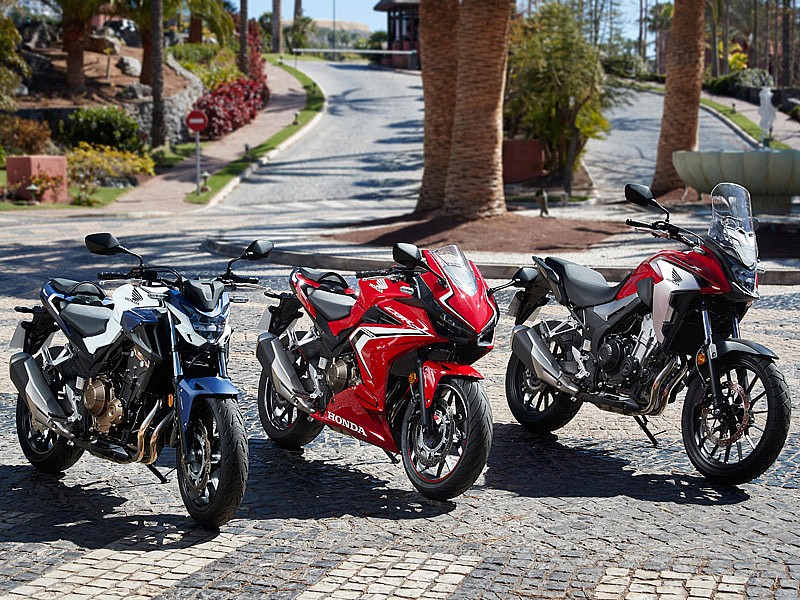 Honda CB500F, CBR500R y CB500X 2019