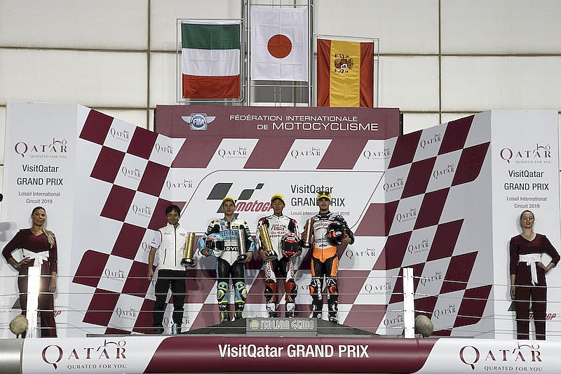 MotoGP 2019 Qatar, podio Moto3