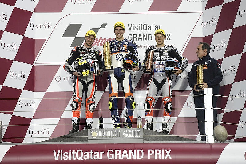 MotoGP 2019 Qatar, podio Moto2