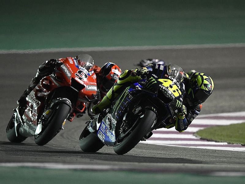 MotoGP Qatar 2019, Rossi y Petrucci