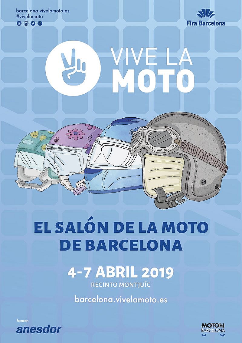 Salón Vive la Moto Barcelona (cartel)