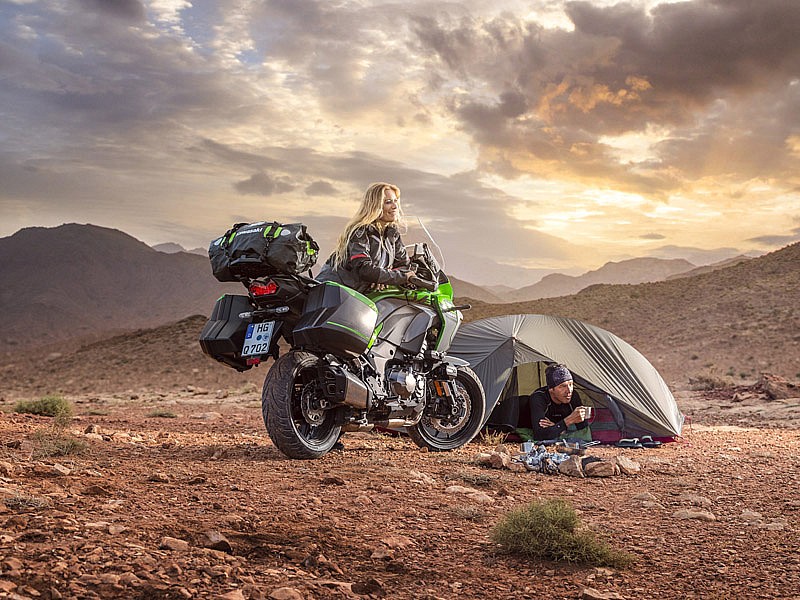 Trasera de la Kawasaki Versys 1000 SE