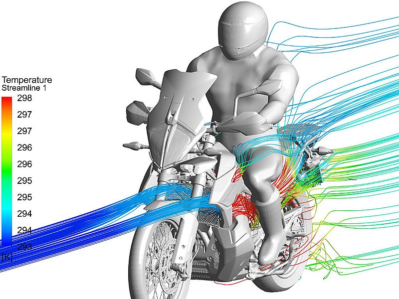 Flujo de aire optimizado en la KTM 790 Adventure/R