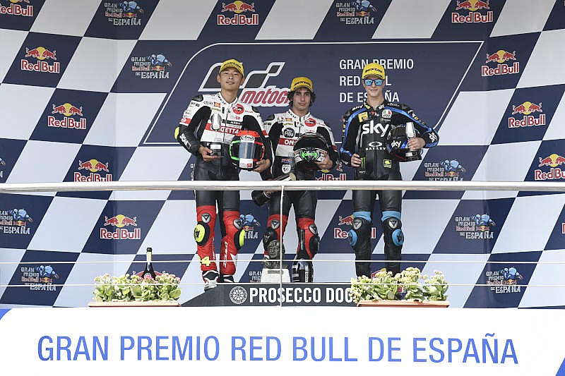 GP España Moto3, podio