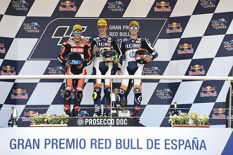 GP España Moto2, podio